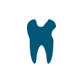 Animated tooth with damage icon